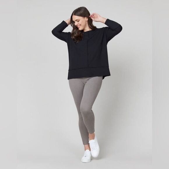 Spanx NWT Perfect Length Dolman 3/4 Sleeve Top/Sweater Very Black Size Medium - Picture 8 of 8